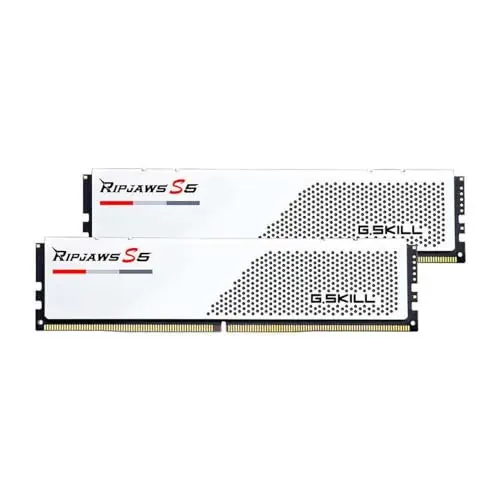 G.Skill RipJaws S5 32 Go DDR5 6000 MHz CL32 Blanc