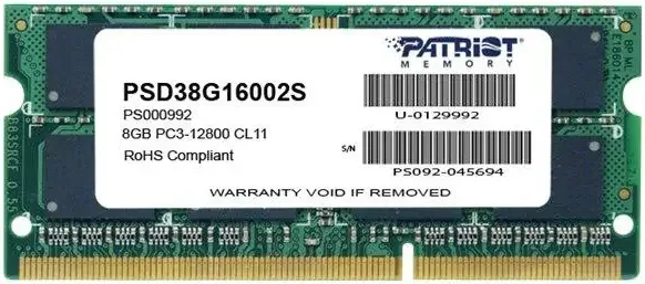 Patriot 8 Go DDR3 1600 MHz