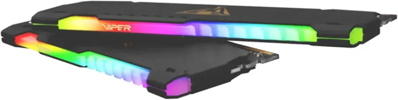 Patriot Viper Steel 32 Go Kit 2x16Go DDR4 3600 MHz RGB - vue 2