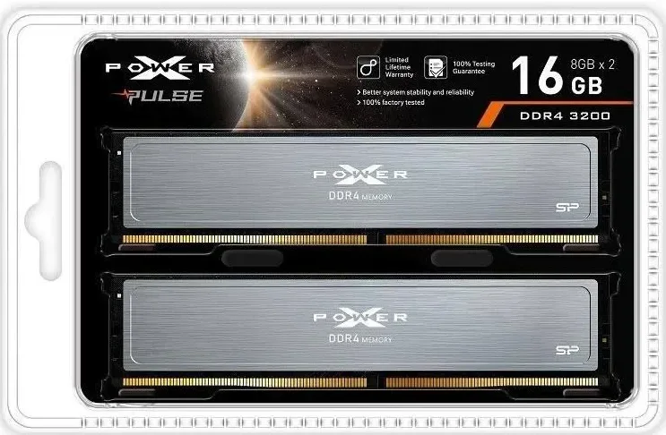 Silicon Power XPOWER Pulse 16 Go Kit 2x8Go DDR4 3200 MHz - vue 2