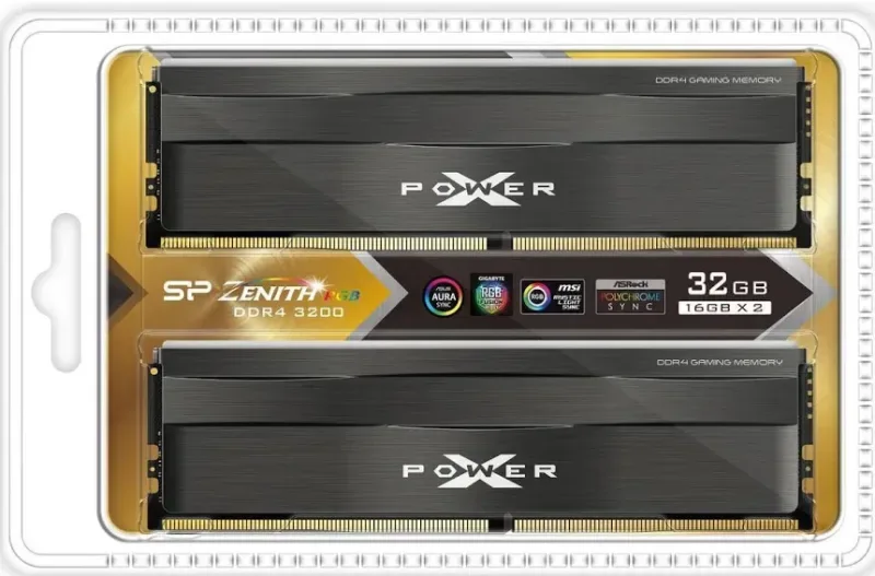 Silicon Power XPOWER Zenith 32 Go Kit 2x16Go DDR4 3200 MHz RGB - vue 2