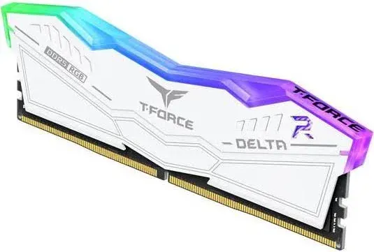 Team Group Delta White 32 Go Kit 2x16Go DDR5 7600 MHz RGB - vue 3