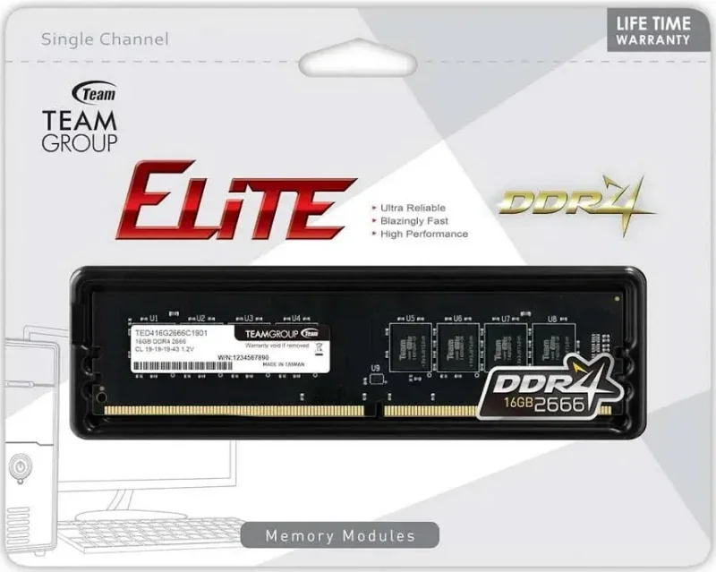Team Group Elite 16 Go DDR4 2666 MHz - vue 4