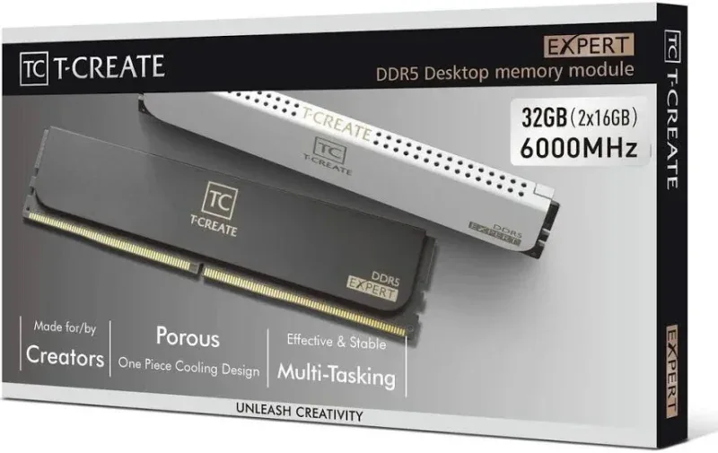 Team Group T-Force Dark Z 32 Go Kit 2x16Go DDR5 6000 MHz RGB - vue 5