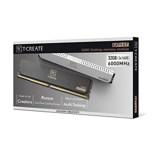 Team T-Create Expert 32 Go Kit 2x16Go DDR5 6000 MHz - vue 8
