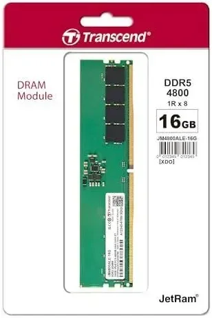 Transcend JetRam 16 Go DDR5 4800 MHz - vue 3