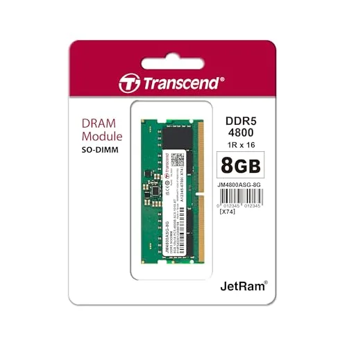 Transcend JM4800ASG 8 Go DDR5 4800 MHz - vue 2