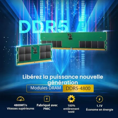 Transcend JM4800ASG 8 Go DDR5 4800 MHz - vue 3