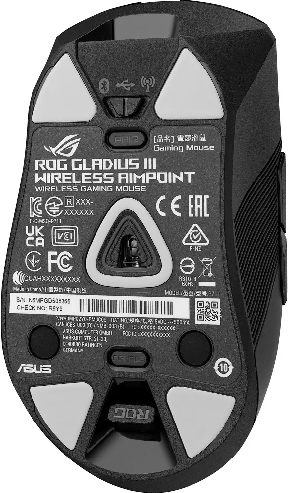 ASUS ROG Gladius III Wireless - vue 3
