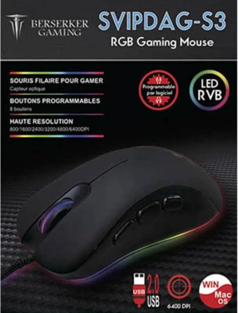 Berserker Gaming Alpha Omega Players S3 Noir - vue 3