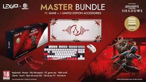 Lexip Master Assassin’s Creed Shadows Clavier mécanique 88 touches + souris joystick