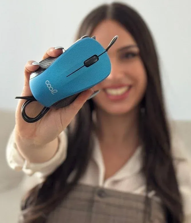 Cool Souris filaire avec câble USB Bleu - vue 4