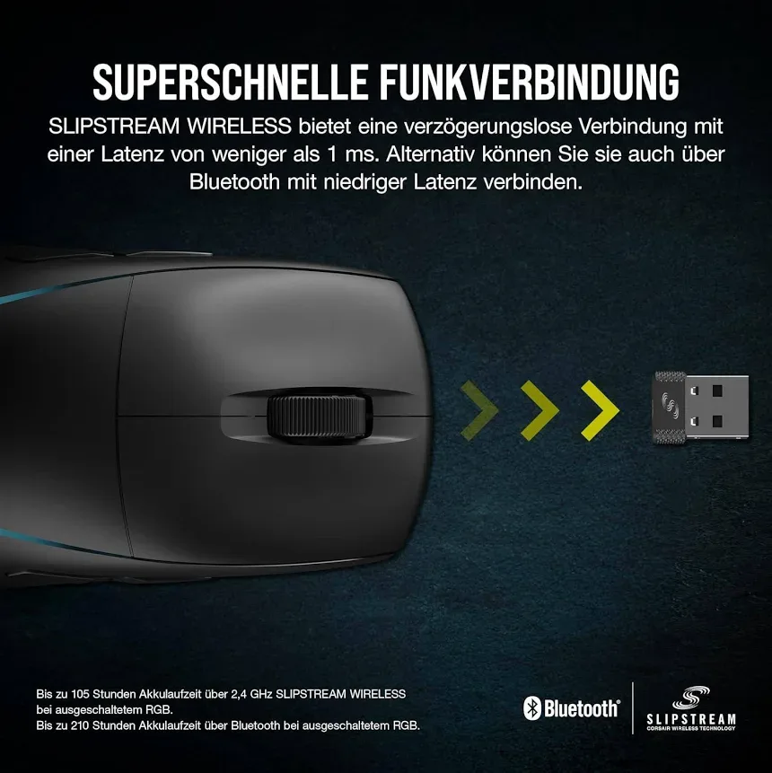 Corsair M75 Wireless - vue 3