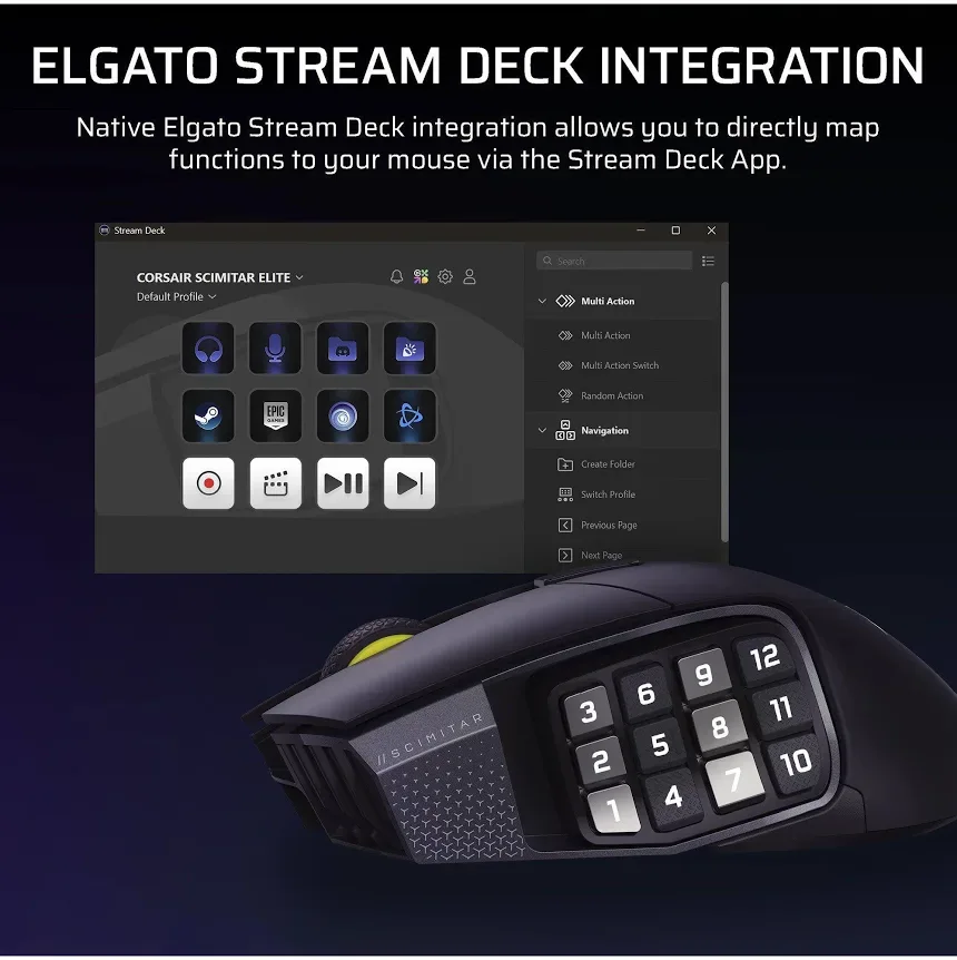 Corsair Scimitar Elite Wireless SE - vue 5