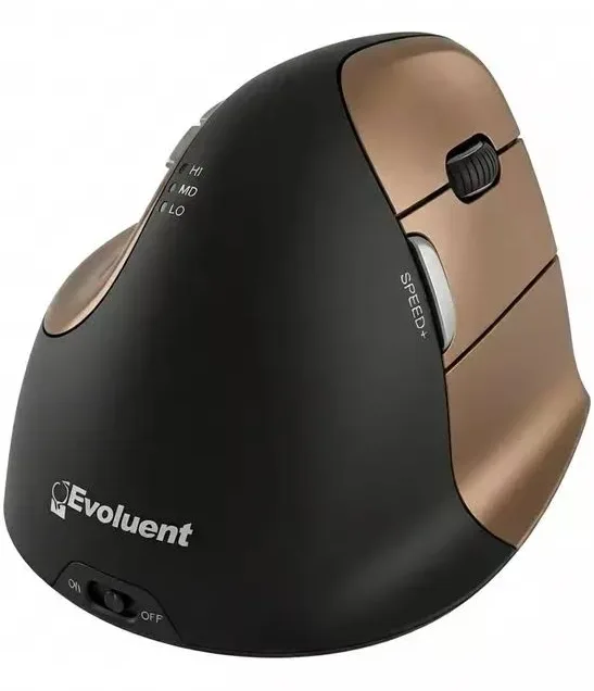 Evoluent VerticalMouse 4 Wireless Noir - vue 1