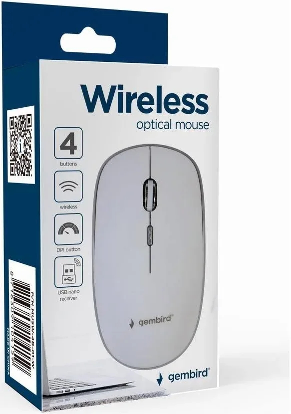 Gembird Souris optique sans fil Blanche - vue 3