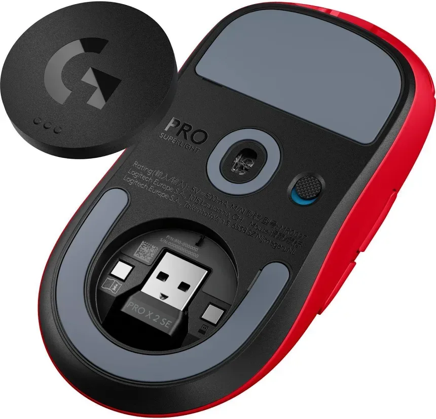 Logitech G Pro X Superlight 2 SE Rouge - vue 5