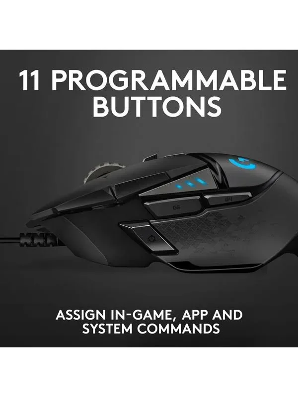 Logitech G502 HERO Noir - vue 5