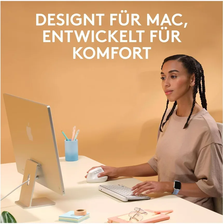 Logitech Lift Blanc - vue 5