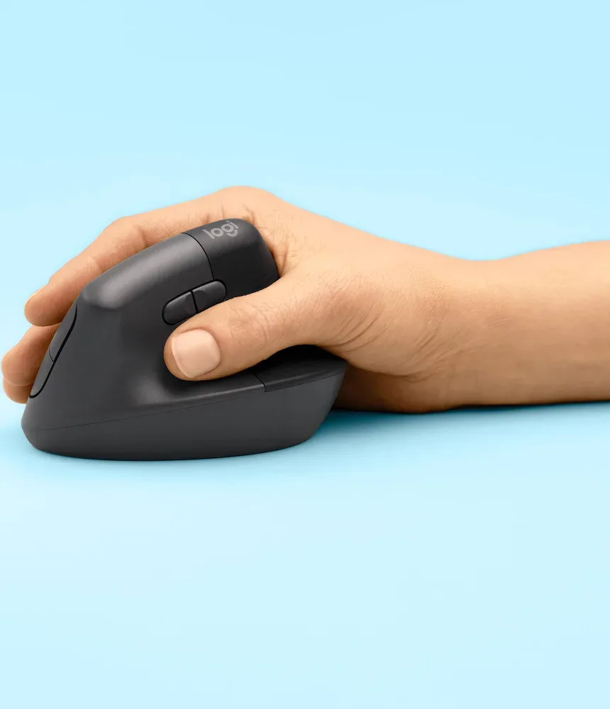 Logitech Lift Gris - vue 2