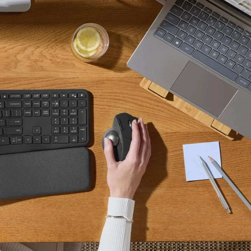 Logitech MX Ergo S Noir - vue 4