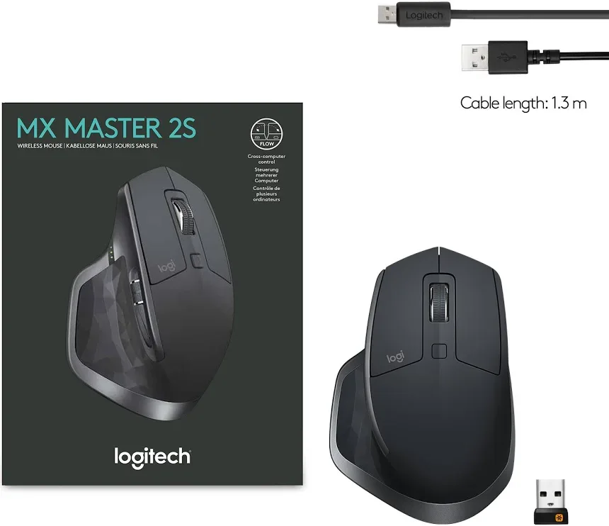 Logitech MX Master 2S Noir - vue 5