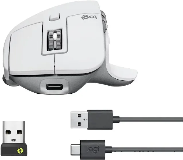 Logitech MX Master 3S Blanc - vue 2