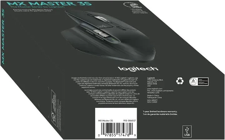 Logitech MX Master 3S Graphite - vue 4