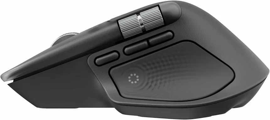 Logitech MX Master 4 Graphite - vue 3