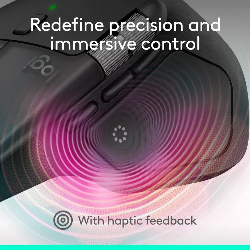 Logitech MX Master 4 Noir - vue 3