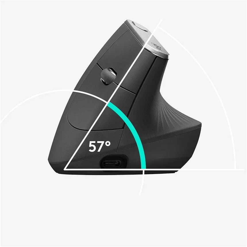Logitech MX Vertical Noir - vue 3