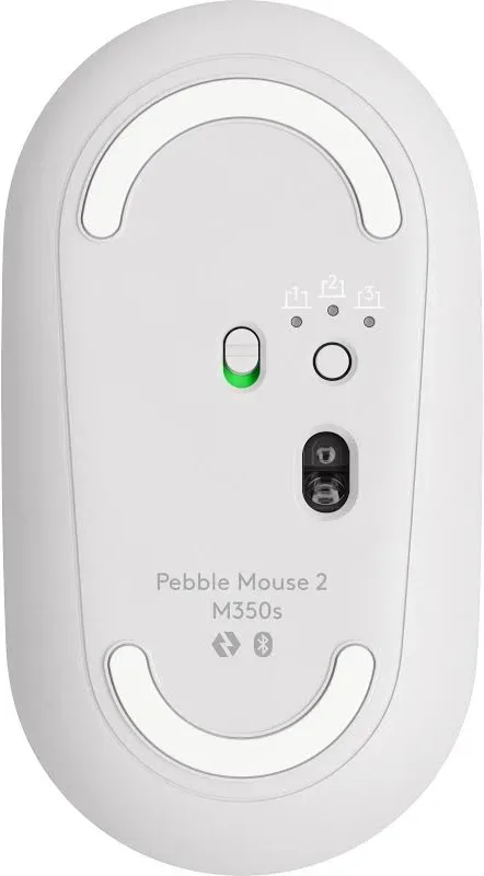 Logitech Pebble Mouse 2 M350s Blanc - vue 5