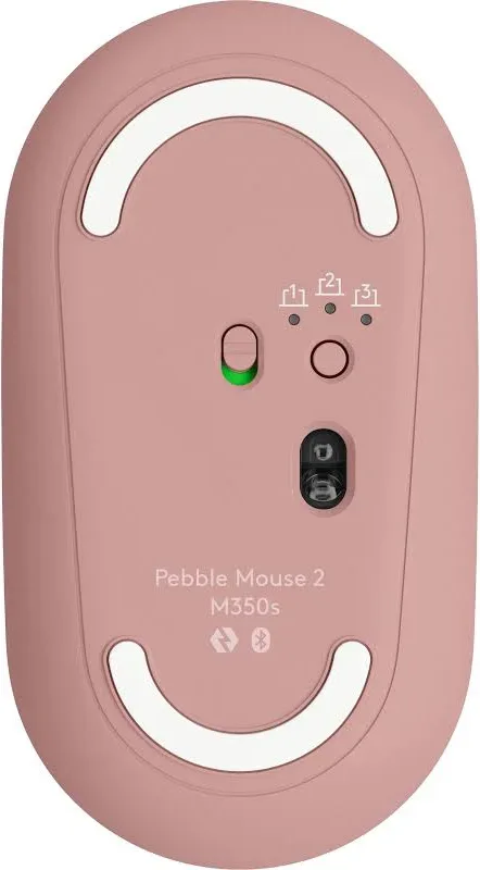 Logitech Pebble Mouse 2 M350s Rose - vue 5