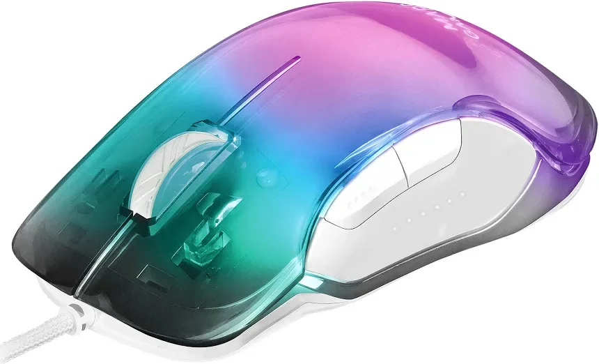 Mars Gaming MMGLOWW RGB Blanc - vue 3