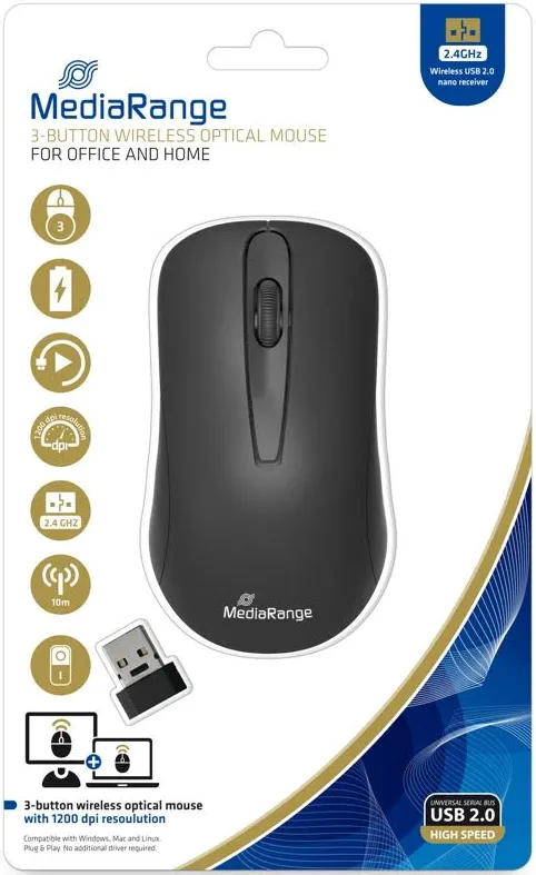 MediaRange MROS209 Noir - vue 2