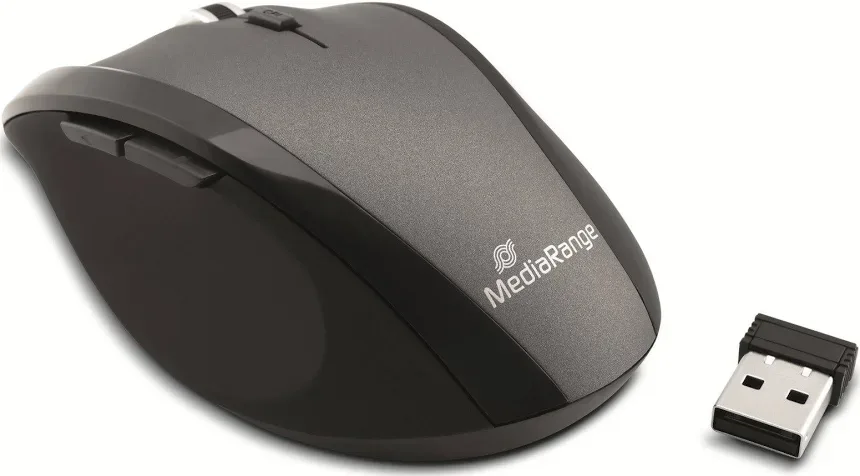 MediaRange Souris sans fil 1600 DPI USB/Bluetooth 5 boutons - vue 5