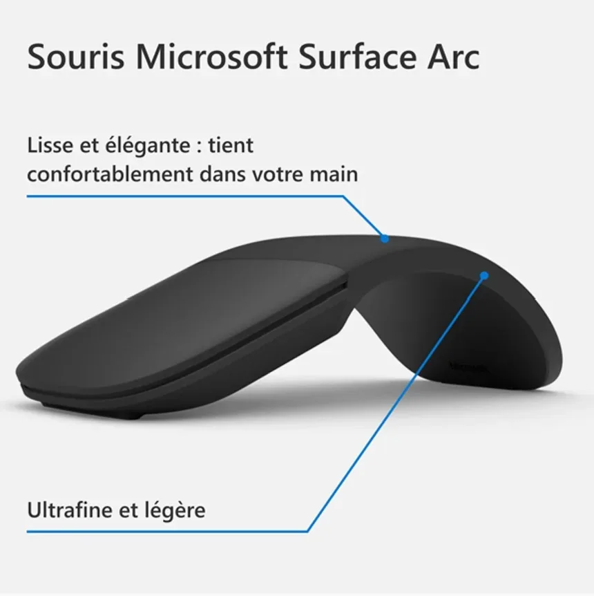 Microsoft Surface Arc Noir - vue 4