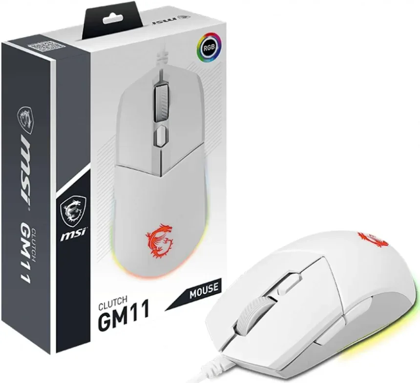 MSI Clutch GM11 Blanc - vue 5