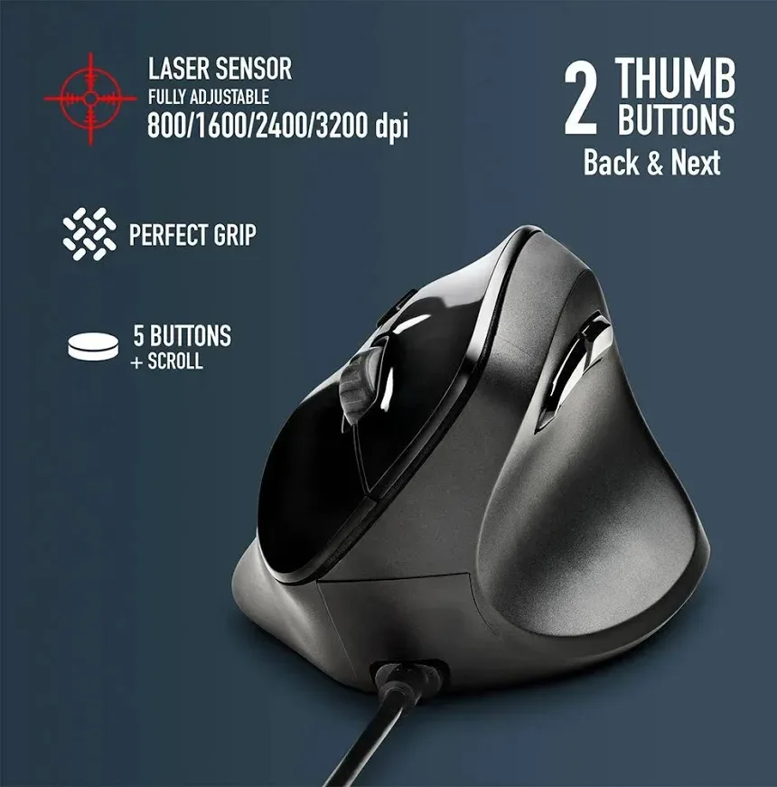 NGS Souris Ergonomique 3200 DPI - vue 3