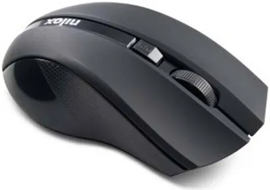 NILOX Souris optique sans fil ambidextre 1600DPI Noire - vue 4