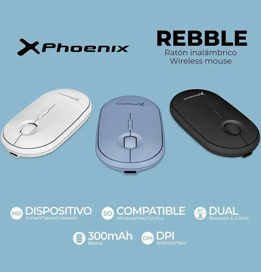 Phoenix Rebble 1600 DPI Bleue - vue 5