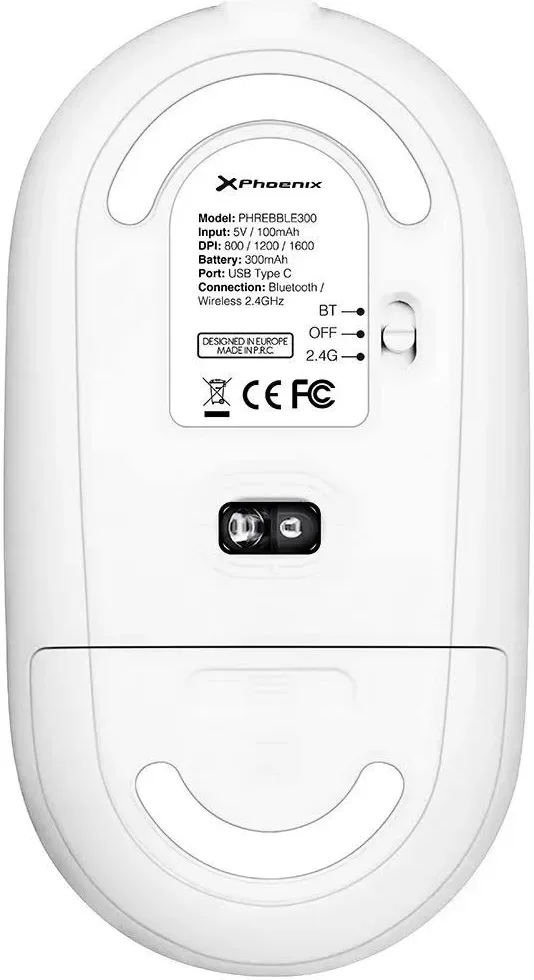 Phoenix Technologies Phoenix Rebble 1600 DPI Blanc - vue 3