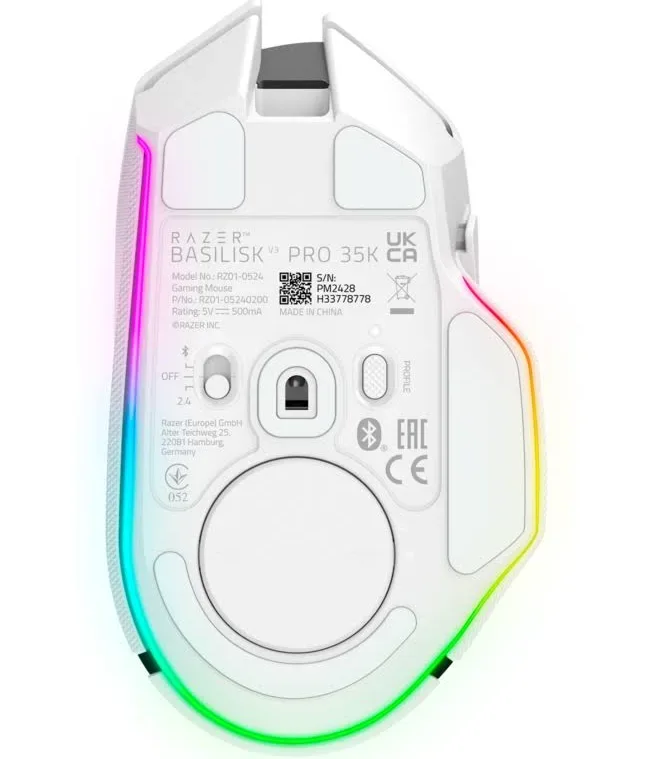 Razer Basilisk V3 Pro Blanc - vue 1