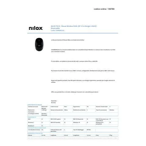 Souris Bluetooth USB 1600 DPI Noir Silencieuse Rechargeable - vue 4