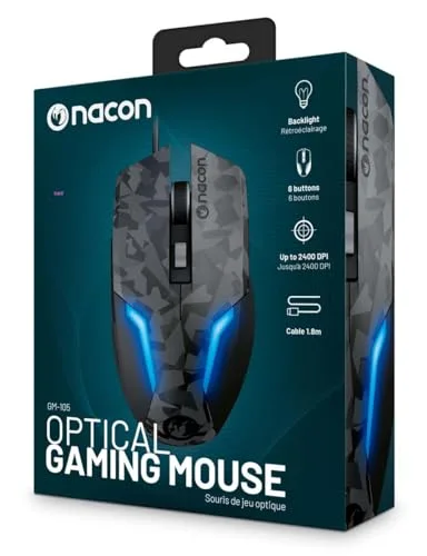 NACON GM-105 Souris gaming filaire 2400 DPI