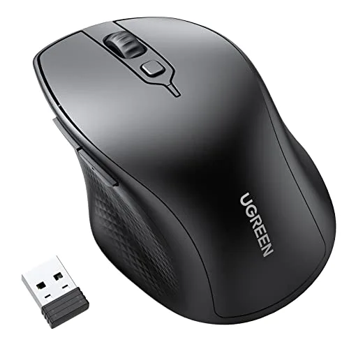 UGREEN MU006 Souris sans fil Bluetooth 2,4 GHz 4000 DPI