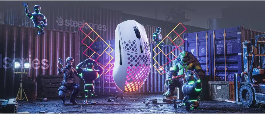 SteelSeries Aerox 3 Snow Blanc - vue 4