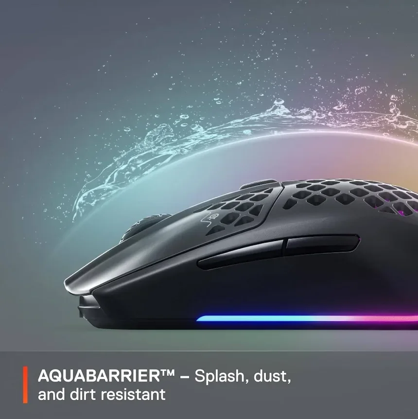 SteelSeries Aerox 3 Wireless Noir - vue 5