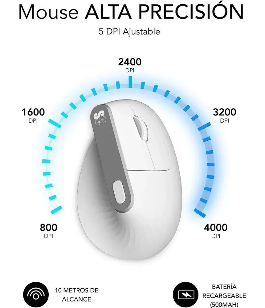 SUBBLIM 4000 DPI Verticale Ergonomique - vue 3