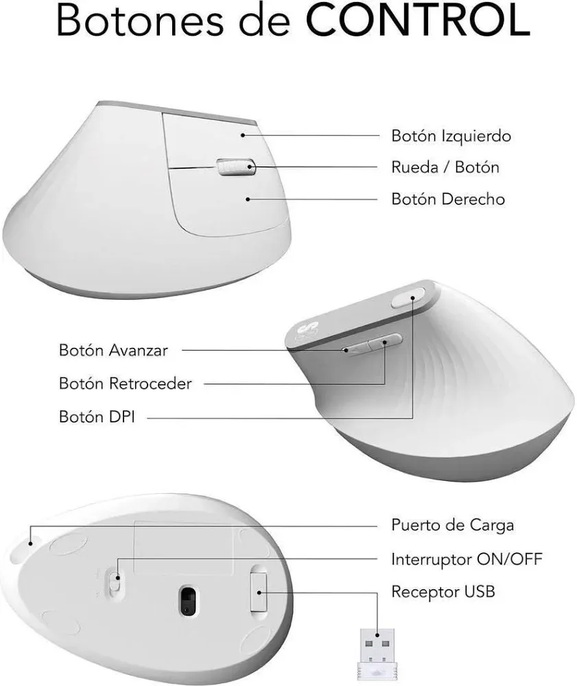 SUBBLIM 4000 DPI Verticale Ergonomique - vue 4